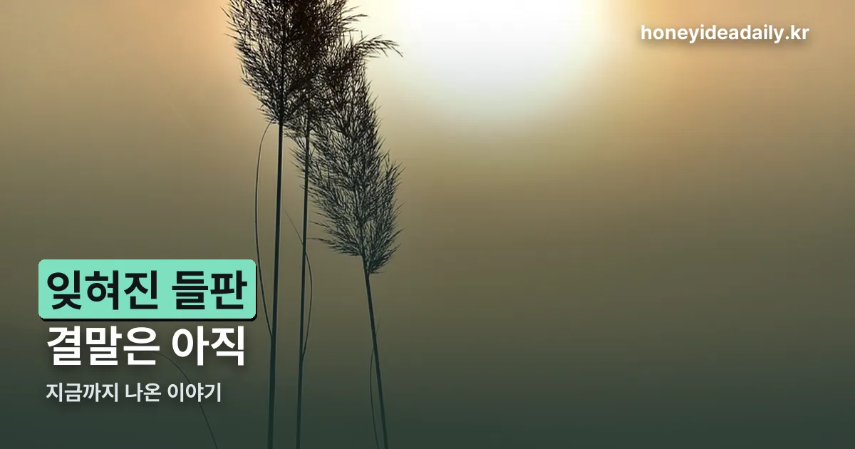 잊혀진 들판 결말 정리 썸네일
