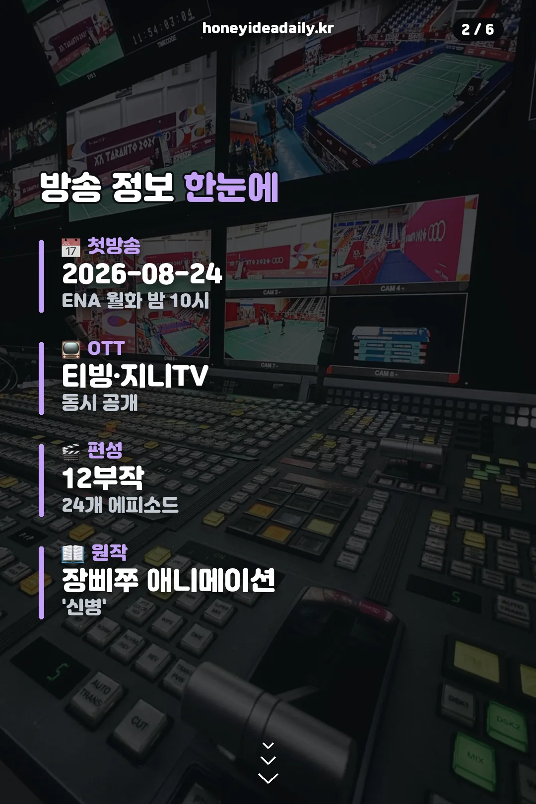 방송 정보 요약