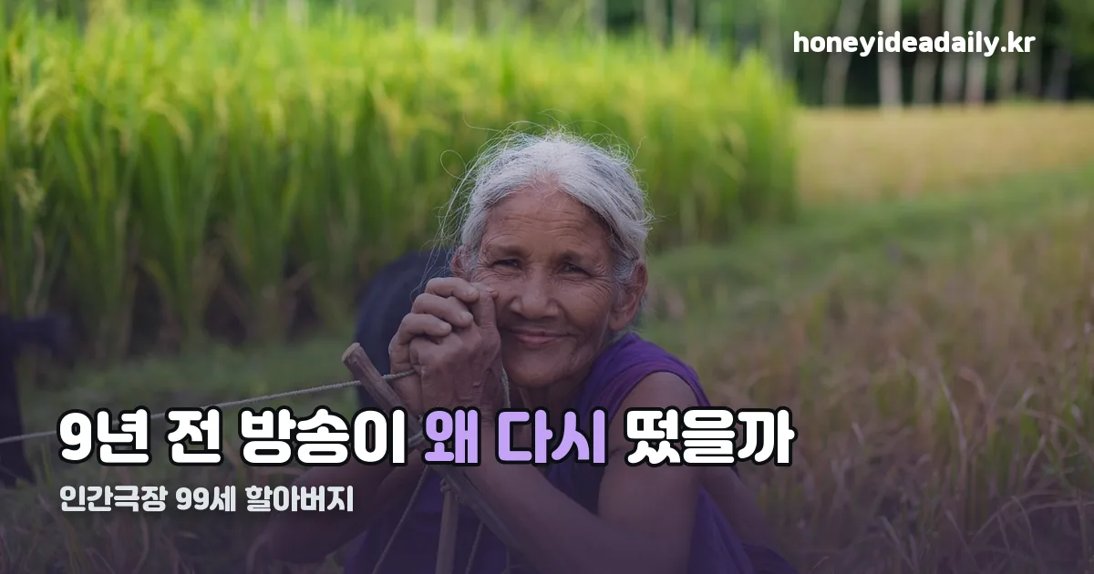 인간극장 99세 할아버지 정리 썸네일